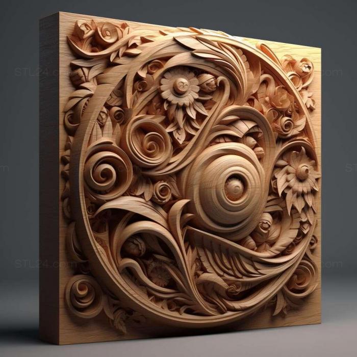 Patterns and decorations (stl energy 1, PATTERN_1101) 3D models for cnc